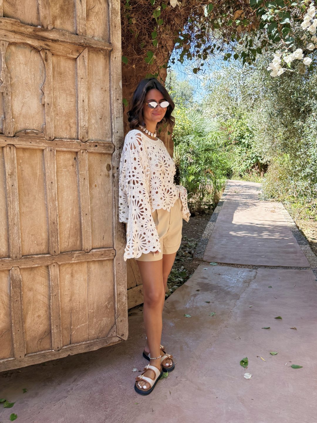 Top en CROCHET beige – Image 2
