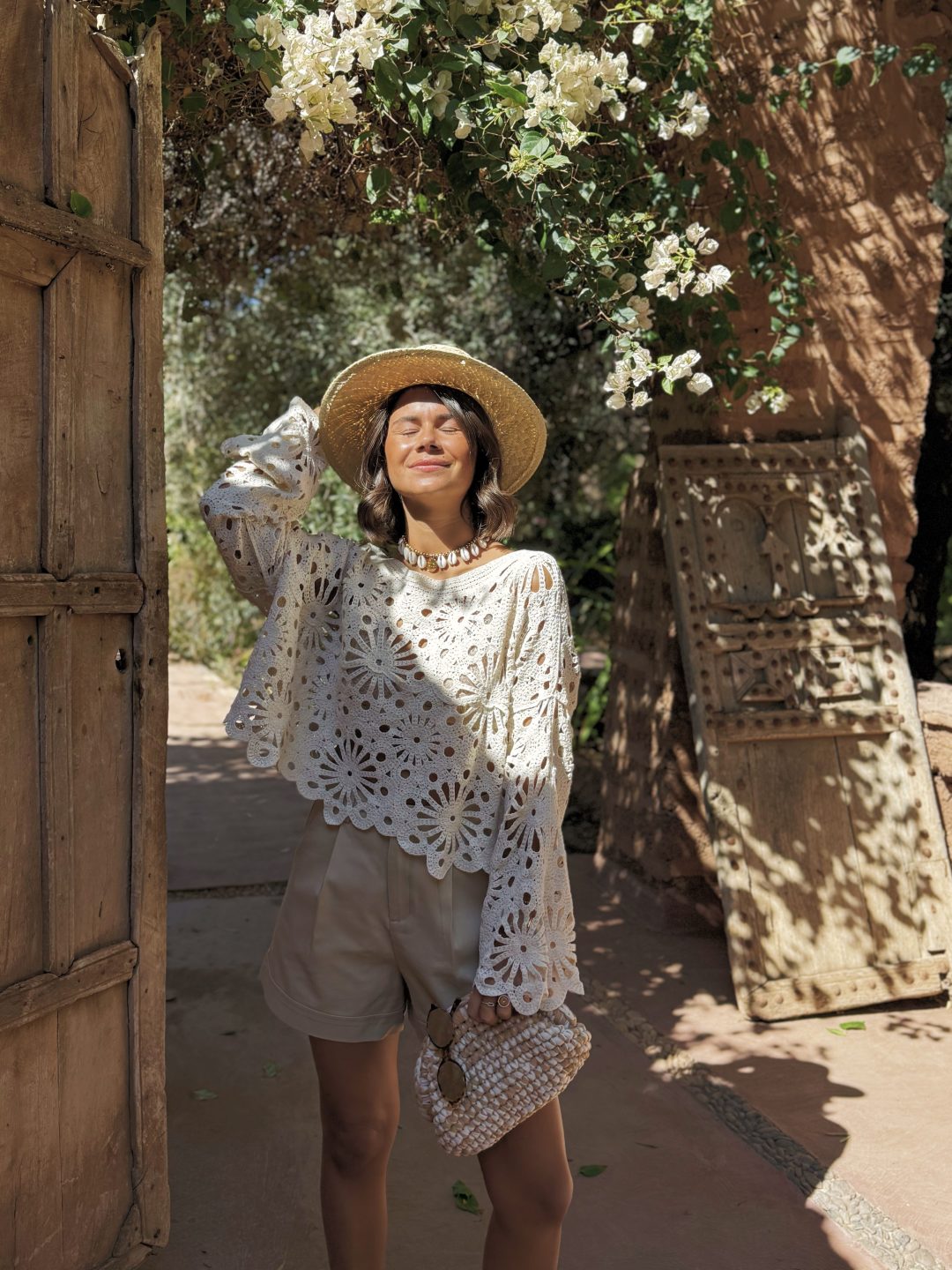 Top en CROCHET beige – Image 3