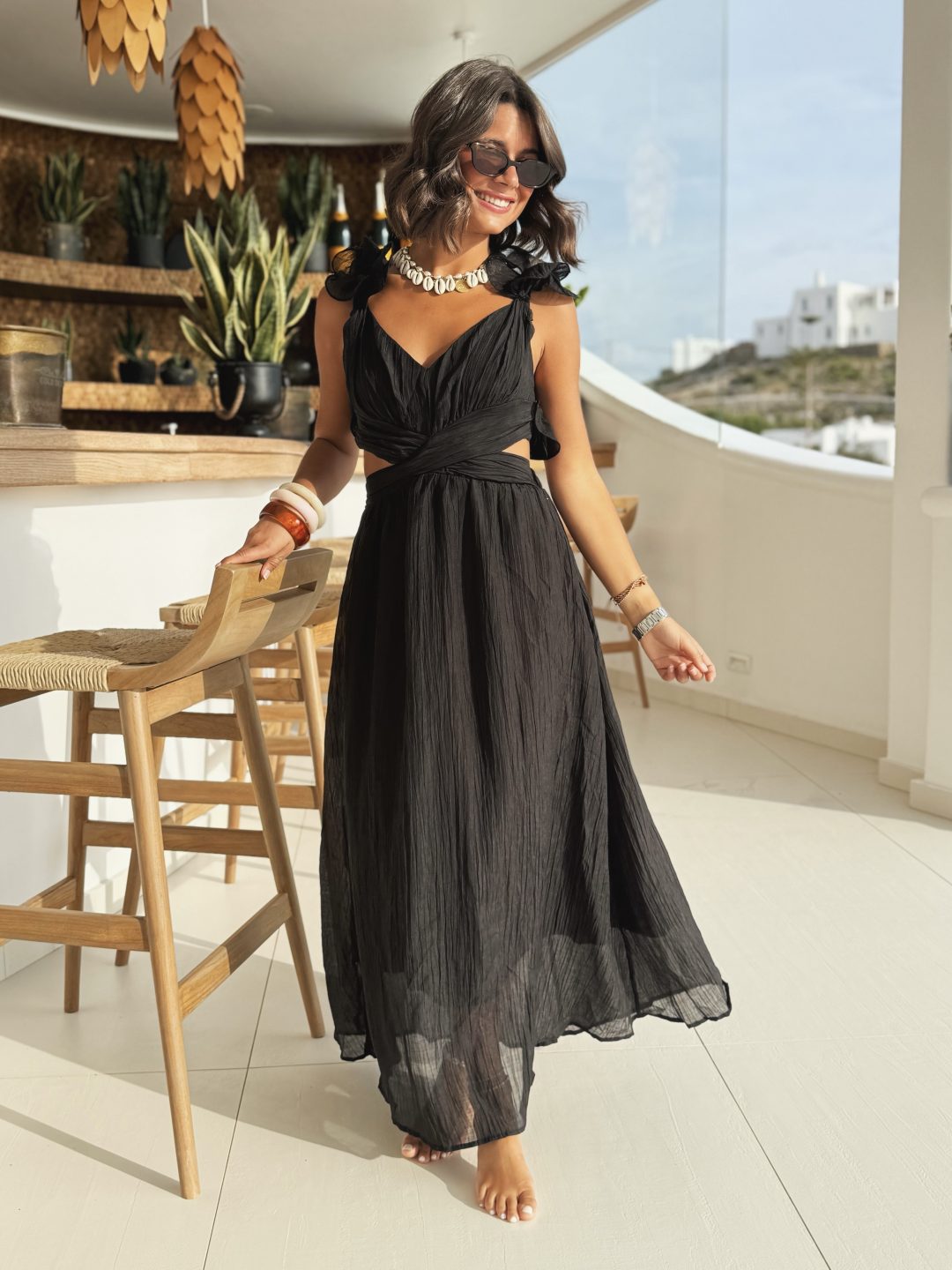 Robe OLYMPE noir – Image 2