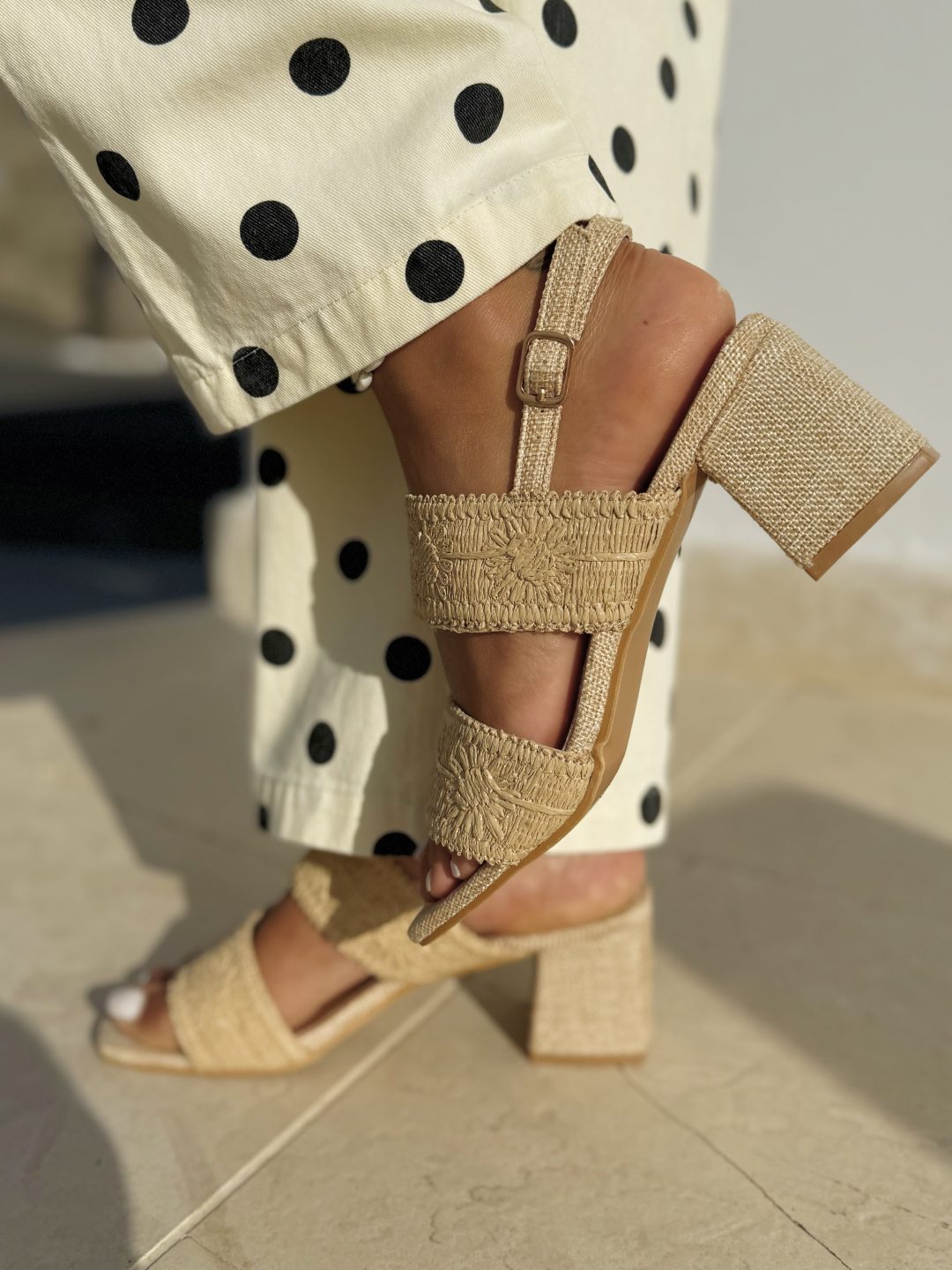 Talons RAPHIA beige – Image 3