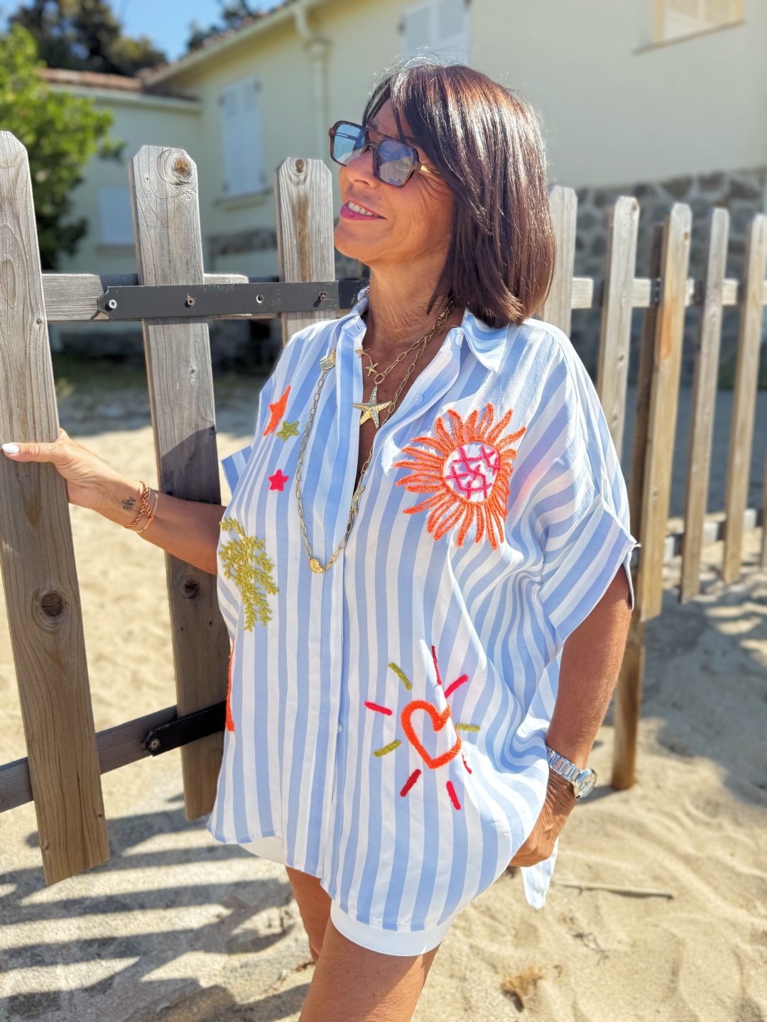 Chemise RIVIERA avec ses broderies – Image 2