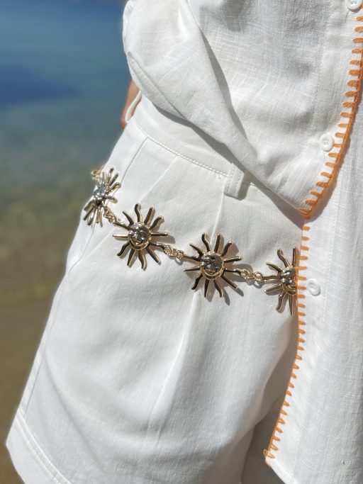 Ceinture chaine SOLEIL doré