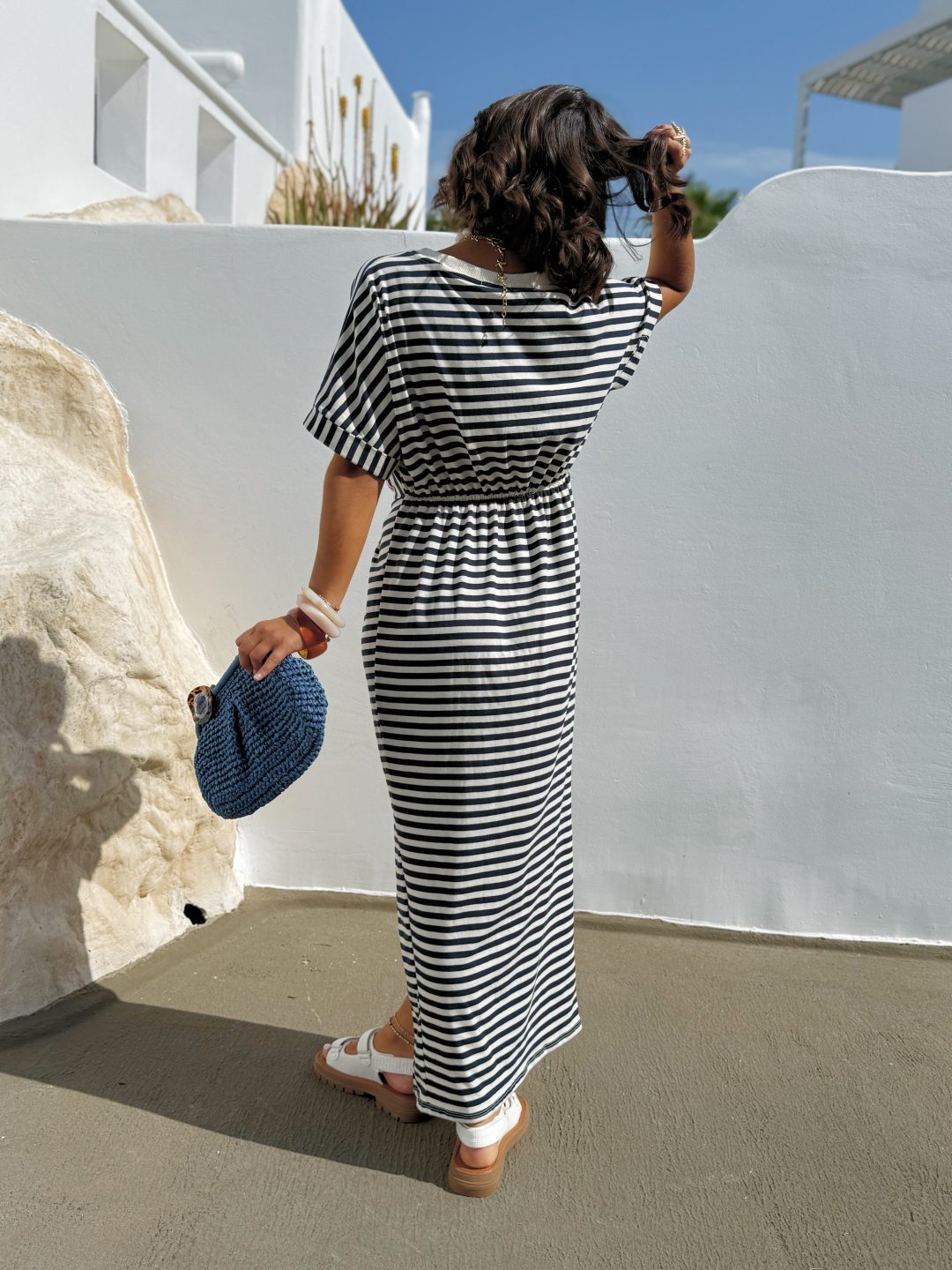 Robe tee-shirt MARINIÈRE marine – Image 4