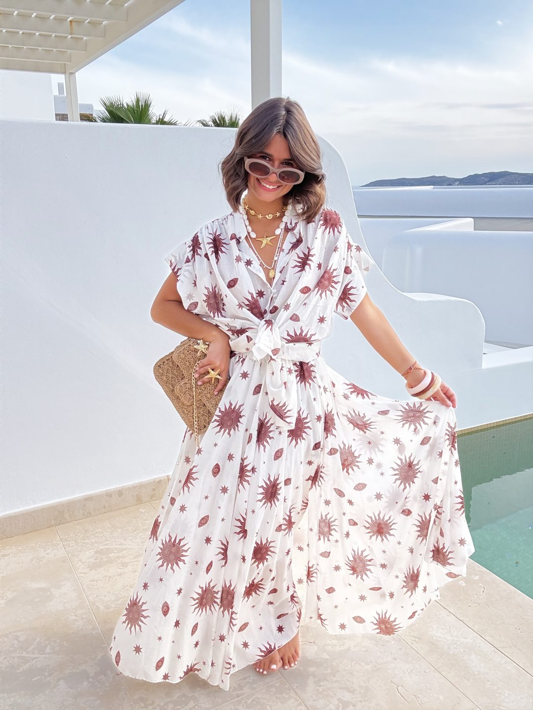 Jupe  CHIARA imprimé soleil – Image 5