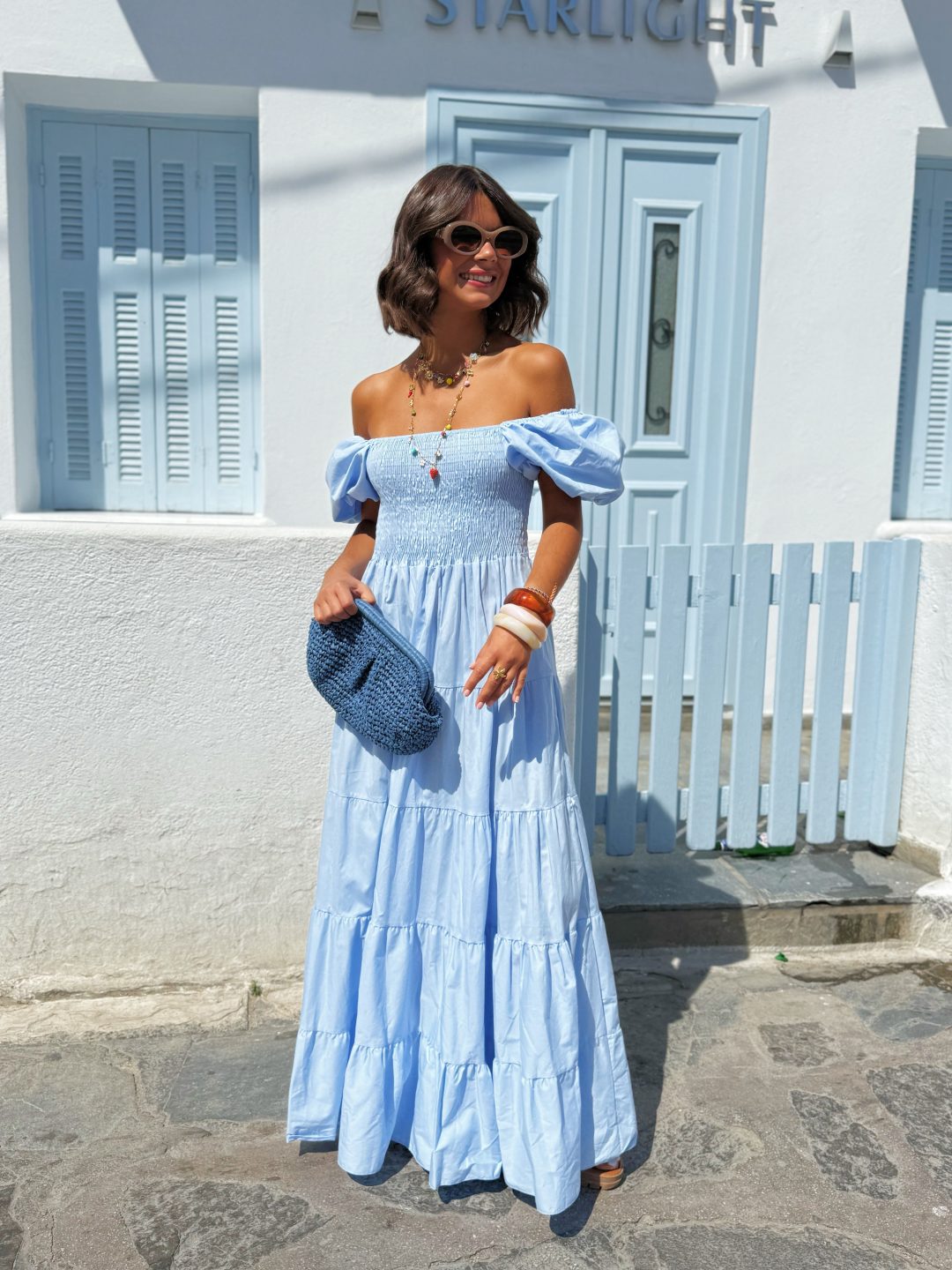 Robe SANTORIN bleu ciel – Image 2