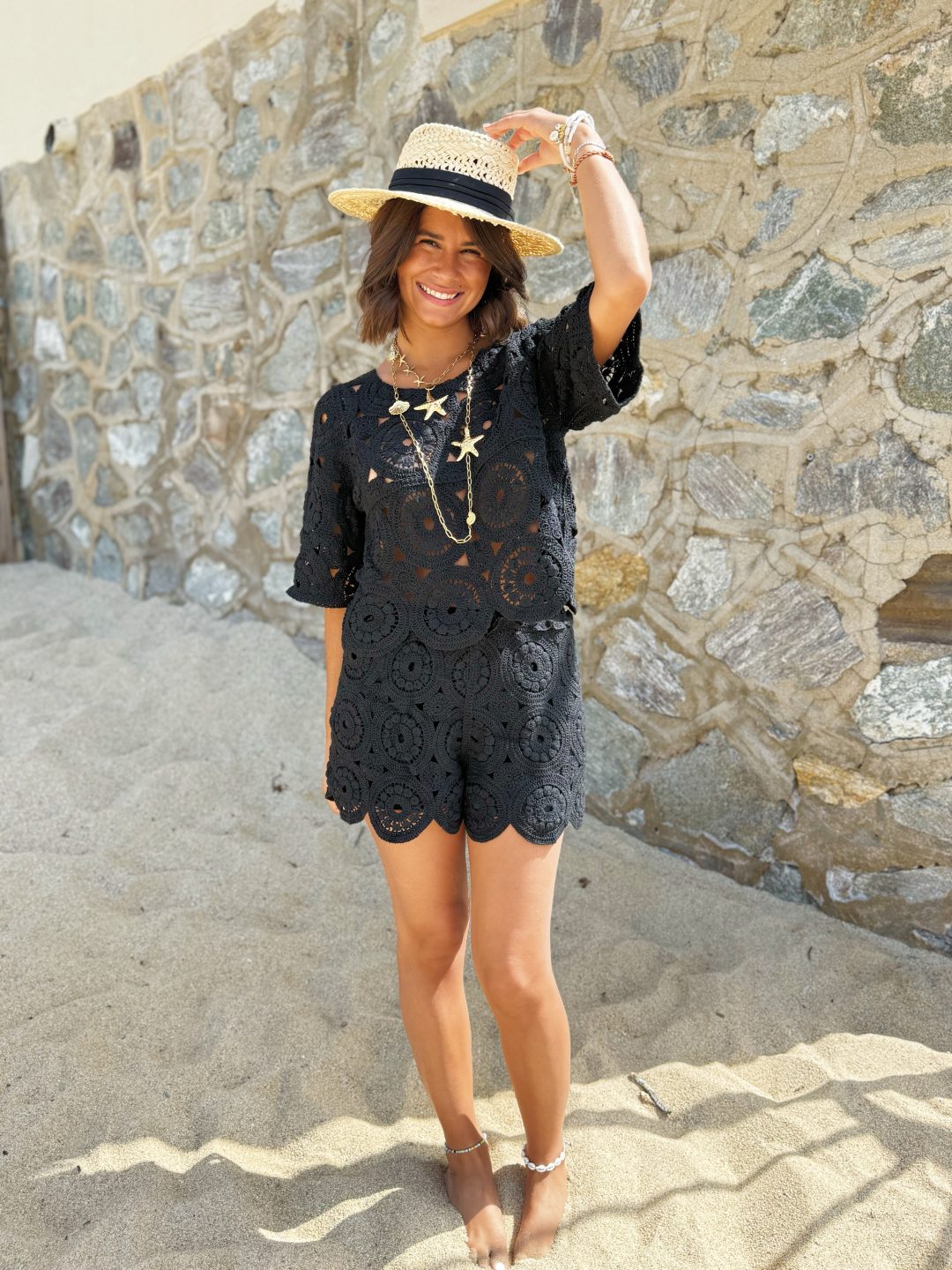 Ensemble en crochet JUNE noir – Image 3
