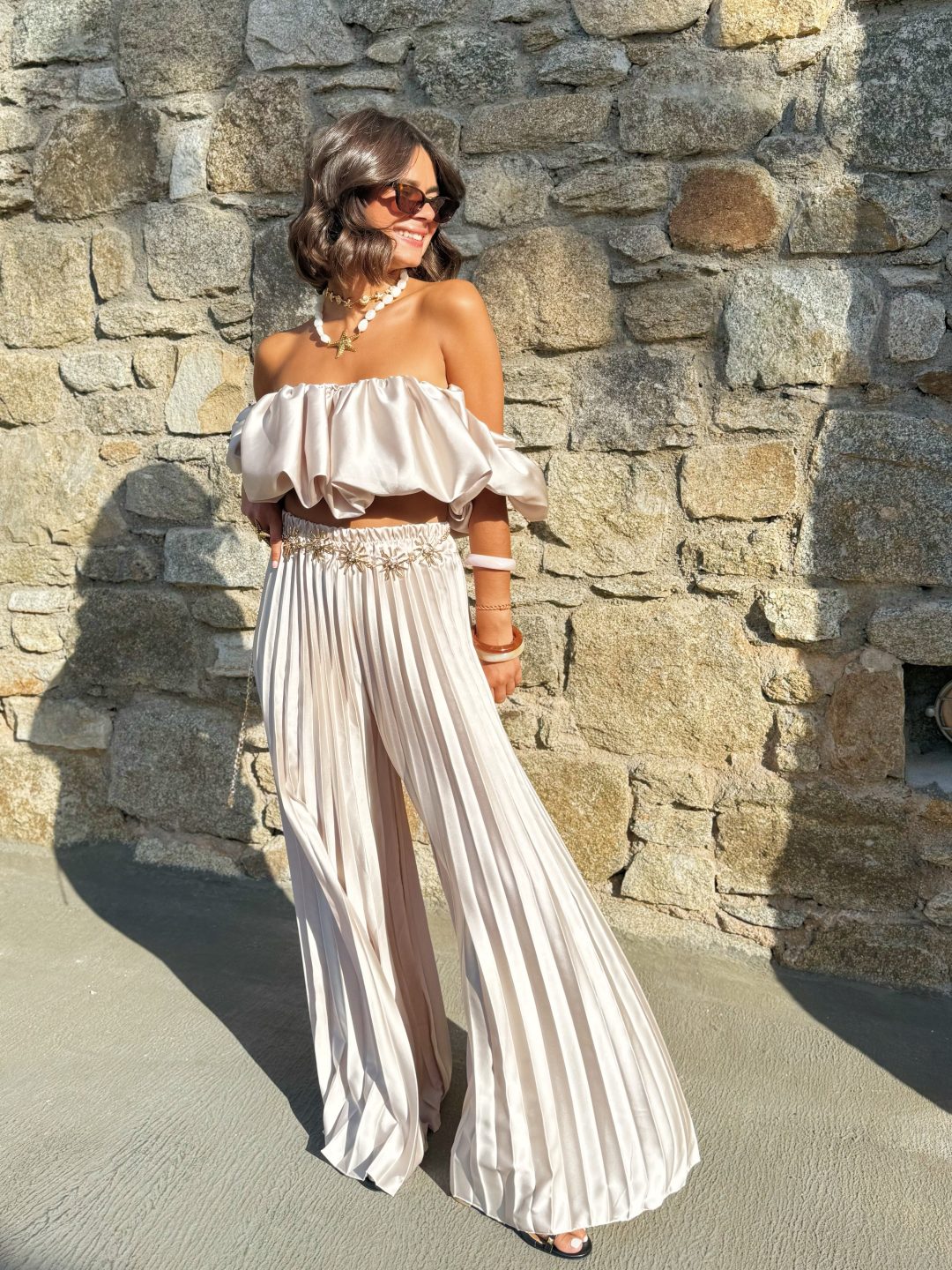Ensemble PLISSÉ beige (Pré-commande) – Image 4