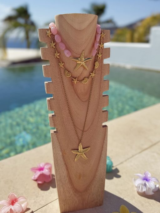 Collier rose STARFISH