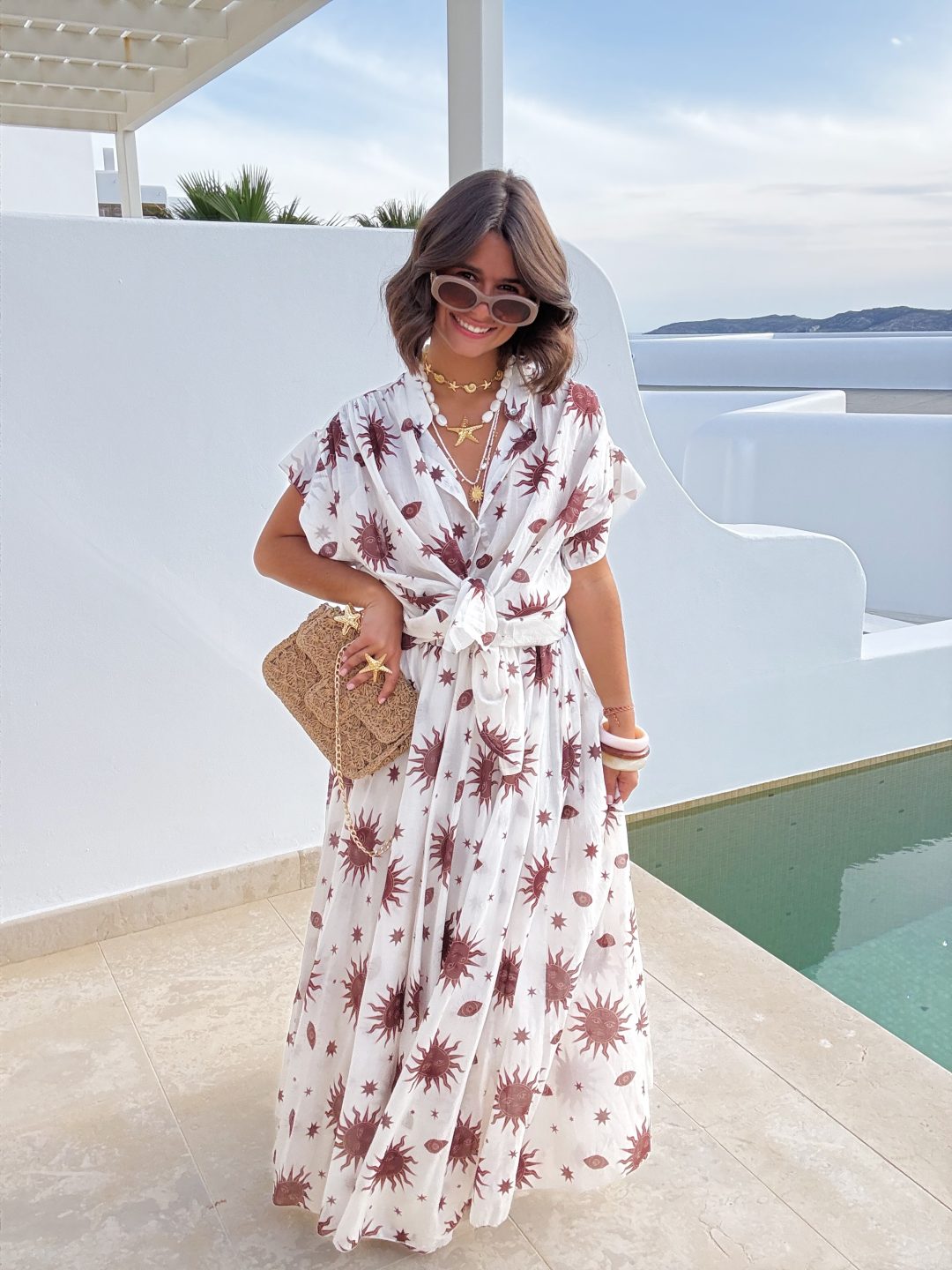 Jupe  CHIARA imprimé soleil – Image 2